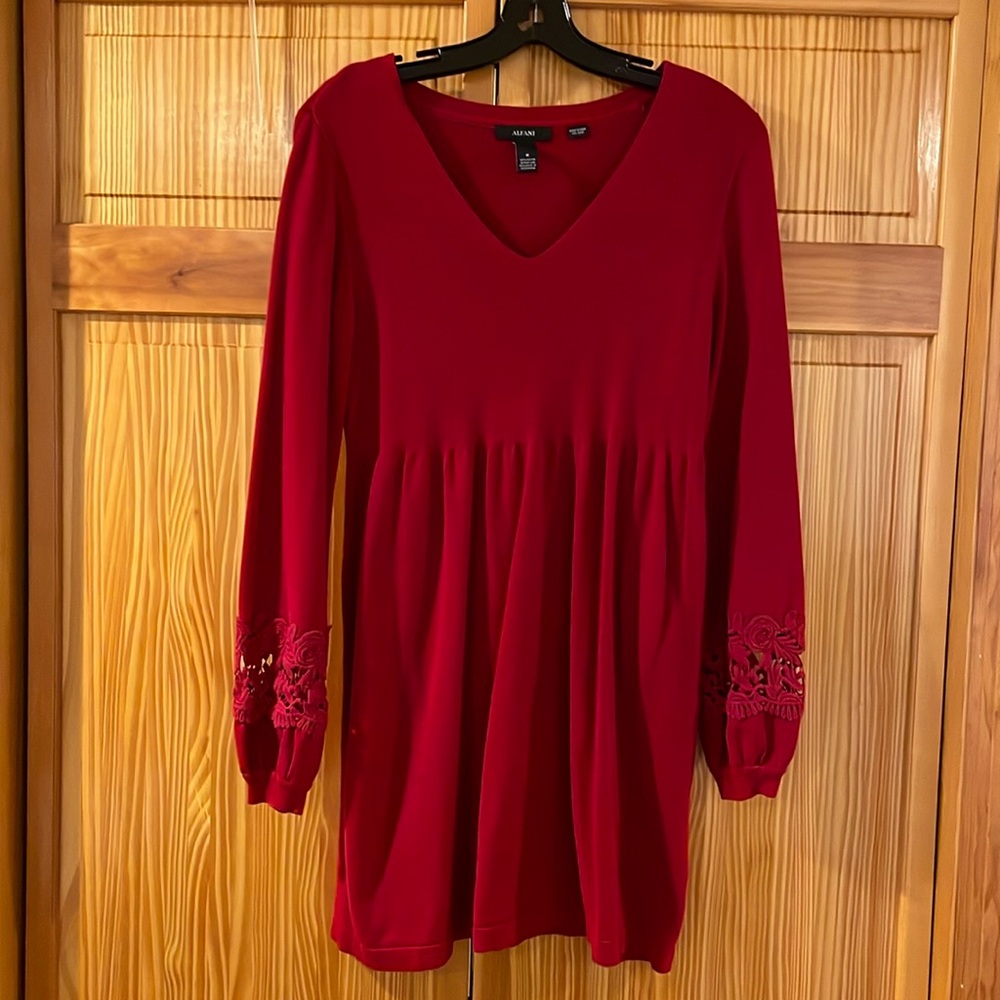 Woman’s red Alfani dress